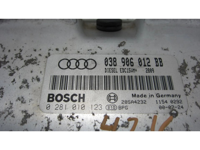 Блок управления двигателя 038906012BB   Audi A3 S3 8L