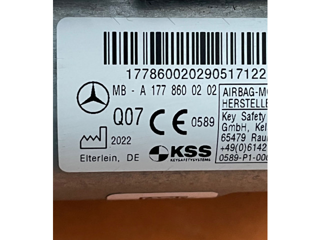 Подушка безопасности для колен A1778600202, 17786002070517   Mercedes-Benz CLA C118 X118