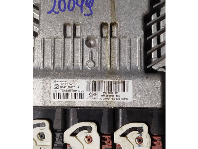 Řídící jednotka 9678628780, s180123007a   Peugeot 3008 I 2009