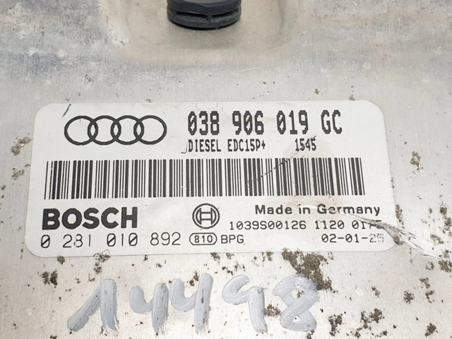 Блок управления двигателя 038906019GC   Audi A3 S3 8L