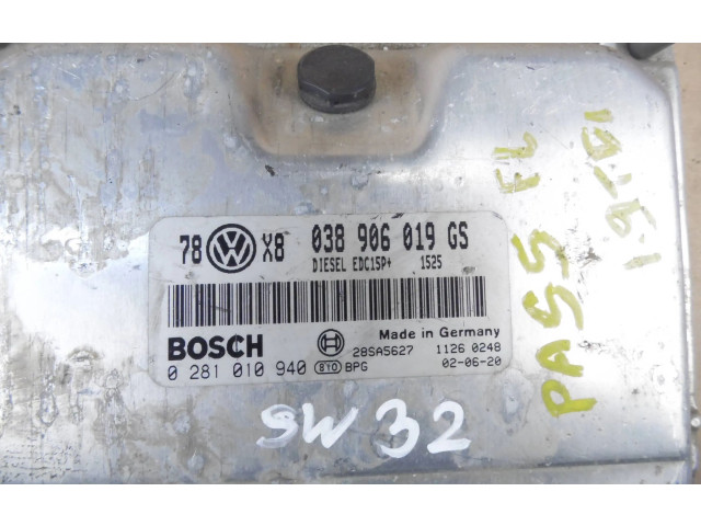 Řídící jednotka 038906019GS, 28SA5627   Volkswagen PASSAT B5.5 2000