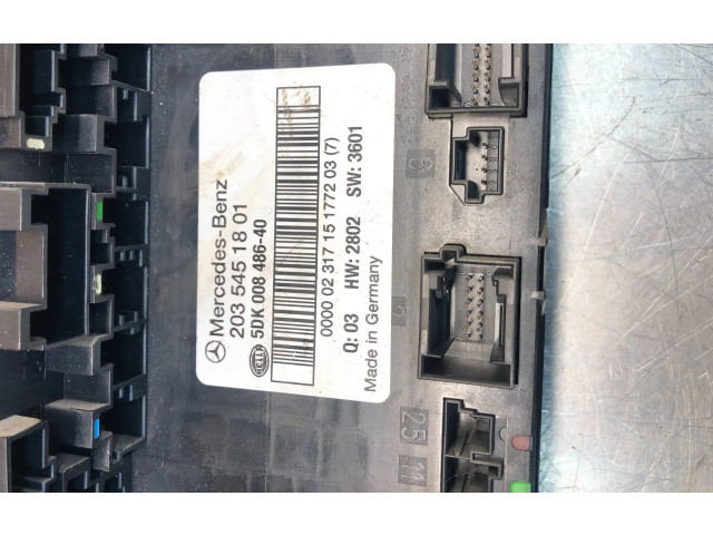   Pojistková skříňka 2035451801, 5DK00848640   Mercedes-Benz C W203 2002