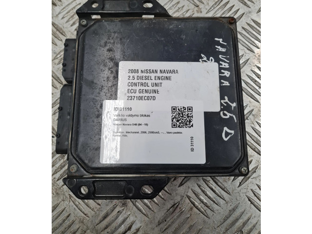 Řídící jednotka 23710EC07D, 23710EC07D   Nissan Navara D40 2006