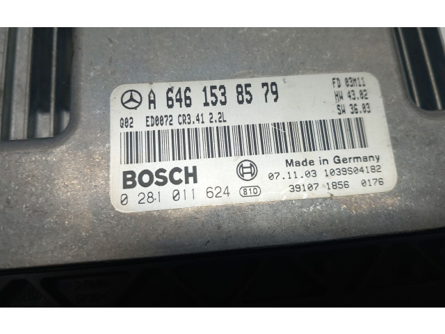 Řídící jednotka A6461538579, 6461538579   Mercedes-Benz E W211 2004