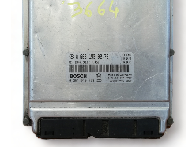 Řídící jednotka 0281010793, 0281010793   Mercedes-Benz A W168 2002