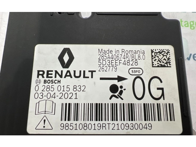 Блок подушек безопасности 285A40674R, 0285015832   Renault Arkana