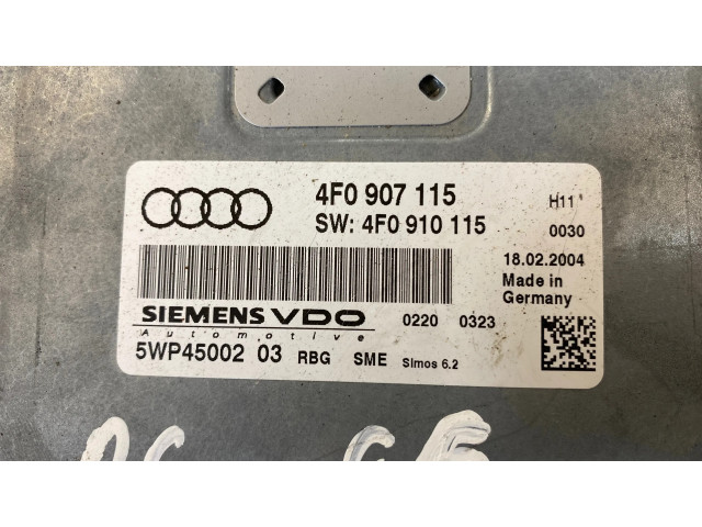 Блок управления двигателя 4F0907115, 5WP4500203   Audi A6 S6 C6 4F