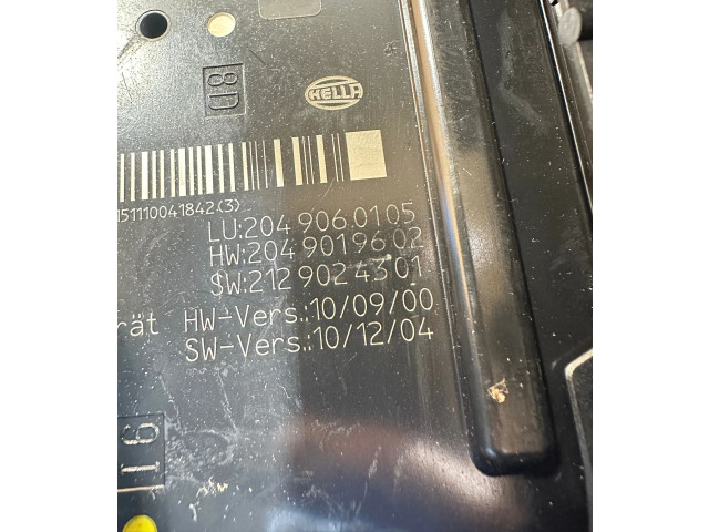   Pojistková skříňka 2049060105, 2049019602   Mercedes-Benz C W204 2011