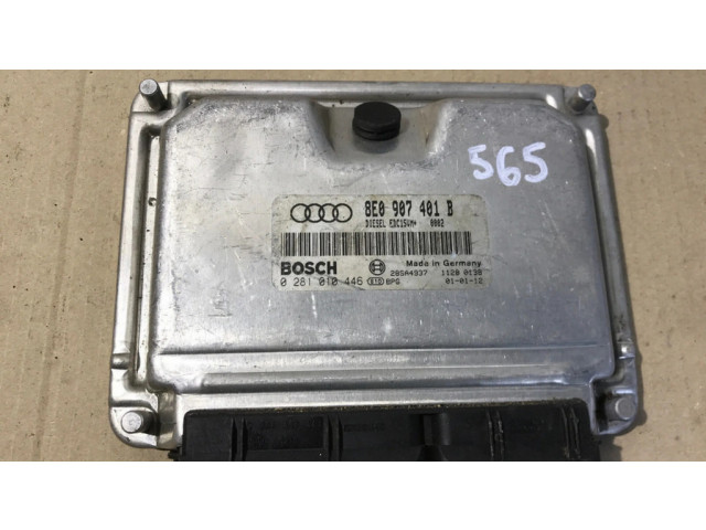 Блок управления двигателя 8E0907401B   Audi A4 S4 B6 8E 8H