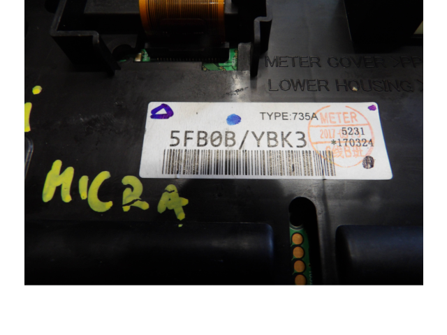 Přístrojová deska  Nissan Micra K14 2018 5FB0B, TYPE735A  