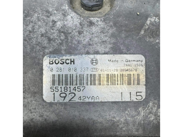 Блок управления двигателя 55181457, 28SA5678   Fiat Stilo