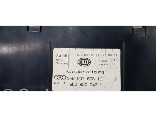 Блок управления климат-контролем 5HB007608-10, MANDOCLIMATIZADOR   Audi A3 S3 8L