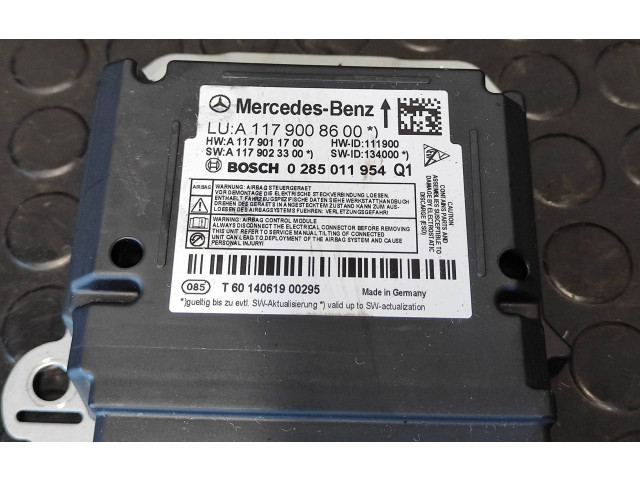 Блок подушек безопасности A1179008600, 0285011954   Mercedes-Benz CLA C117 X117 W117