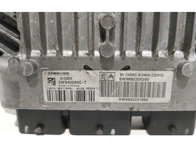 Řídící jednotka SW9660300280, HW9653451880   Citroen C3 Pluriel 2006