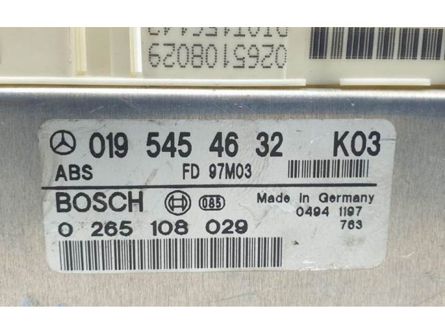 Блок подушек безопасности 0265108029, 0195454632   Mercedes-Benz C W202