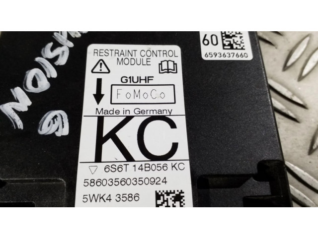 Блок подушек безопасности 6S6T14B056KC, 5WK43586   Ford Fiesta
