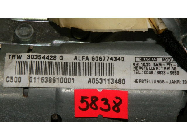 Боковая подушка безопасности 606774340   Alfa Romeo 166