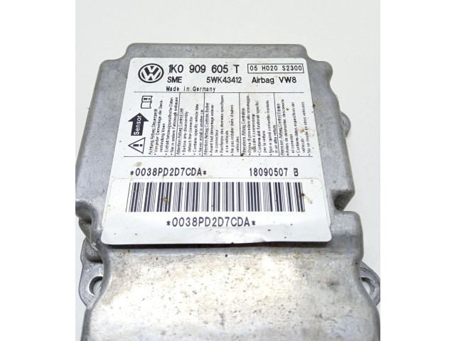 Блок подушек безопасности 1K0909605T, 5WK43412   Volkswagen Jetta V