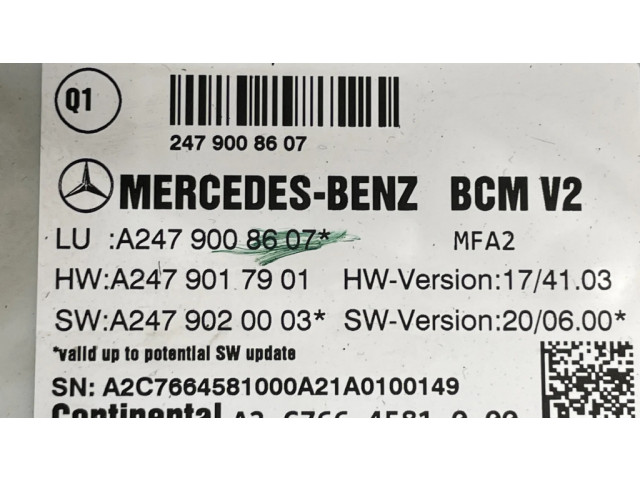 Комплект блоков управления A2829003200, A2829012900   Mercedes-Benz A W177