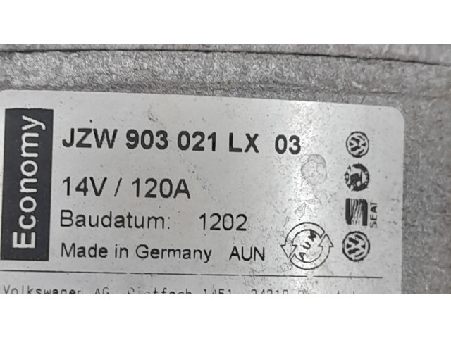 Генератор JZW903021LX, 14V120A   Volkswagen Bora 1.9     