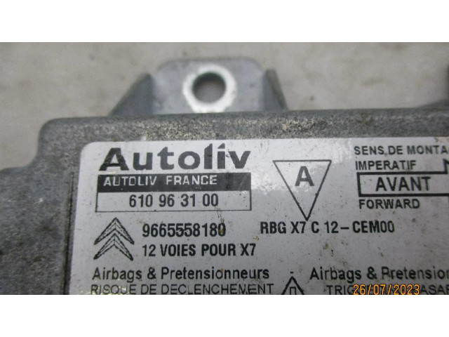 Блок подушек безопасности 9665558180   Citroen C5