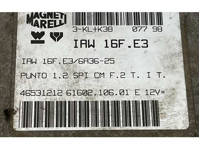 Блок управления двигателя IAW16F.E3, IAW16F.E3   Fiat Punto (176)