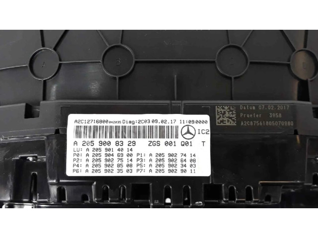 Přístrojová deska  Mercedes-Benz GLC X253 C253 2015 A2059008329, 2059008329  