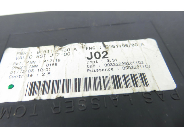 Блок комфорта 9651196780A, 9651196780A   Peugeot 307   