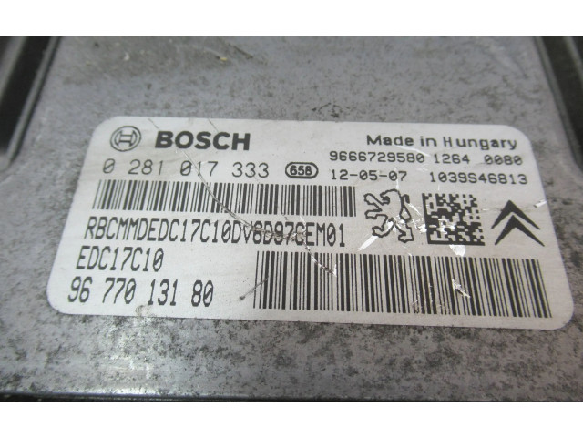 Řídící jednotka 9666729580, 0281017333   Citroen C3 Picasso 2010