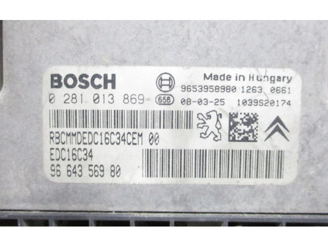 Řídící jednotka 0281013869   Peugeot Expert 2008