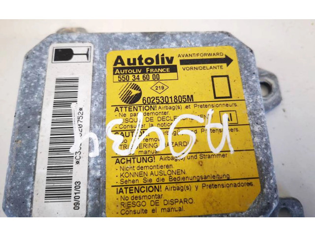 Блок подушек безопасности 025301805m, 550346000   Renault Espace III