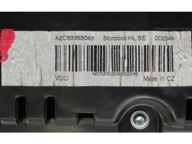 Панель приборов 1K8920871A   Volkswagen Scirocco       