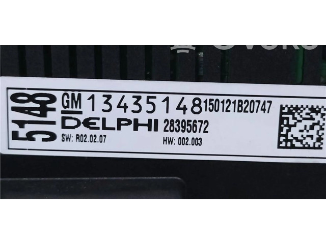 Блок управления климат-контролем 13435148, 0070010   Opel Meriva B
