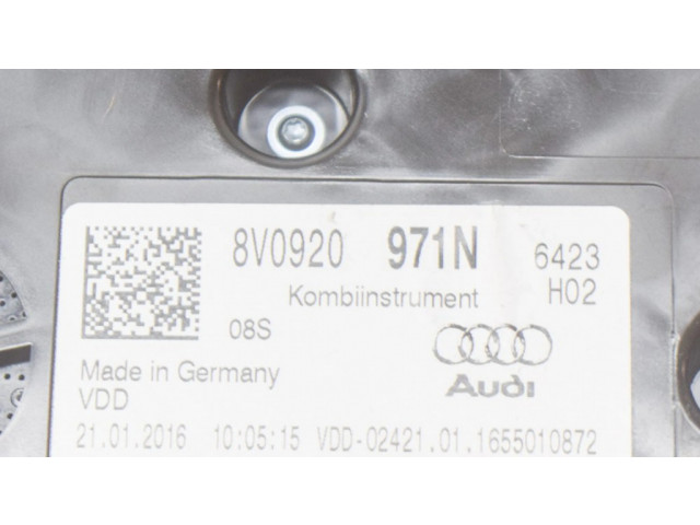 Панель приборов 8V0920971N, A2C94975900   Audi A3 S3 8V       