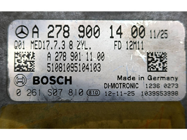 Řídící jednotka A2789001400, 1039S53998   Mercedes-Benz GL X166 2013