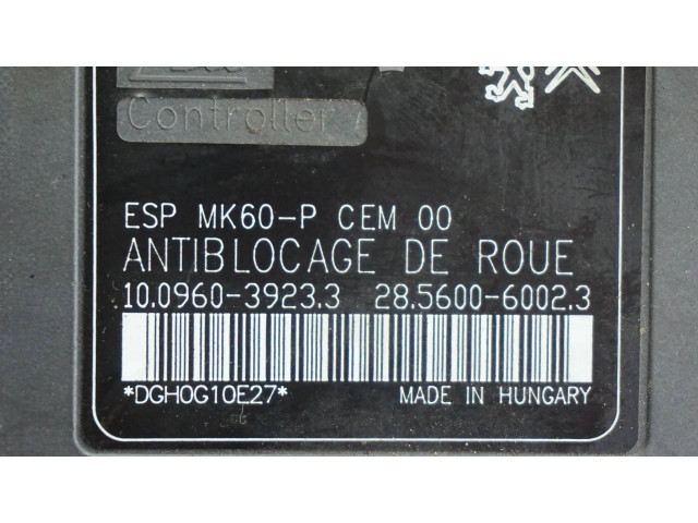 Jednotka ABS 9665898980, 10020604124   Peugeot 207 2010