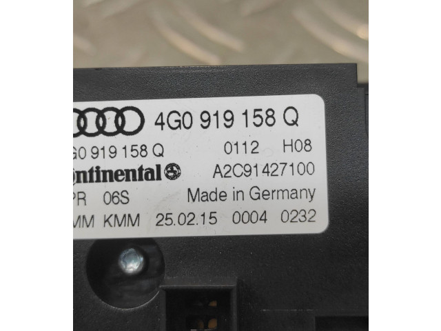Блок управления климат-контролем 4G0919158Q, A2C91427100   Audi A6 S6 C7 4G