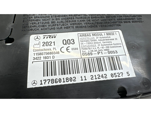 Подушка безопасности в сиденье A1778601802   Mercedes-Benz CLA C118 X118