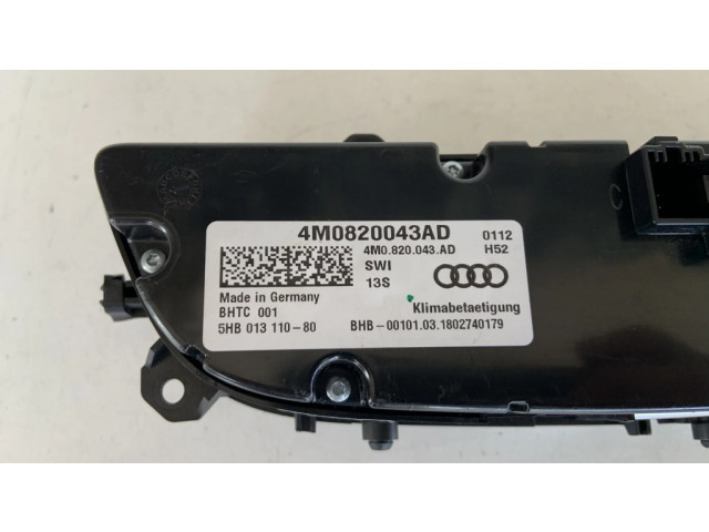 Блок управления климат-контролем 4M0820043AD   Audi Q7 4M