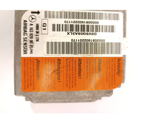 Блок подушек безопасности A1638200085, 1638200085   Mercedes-Benz ML W163