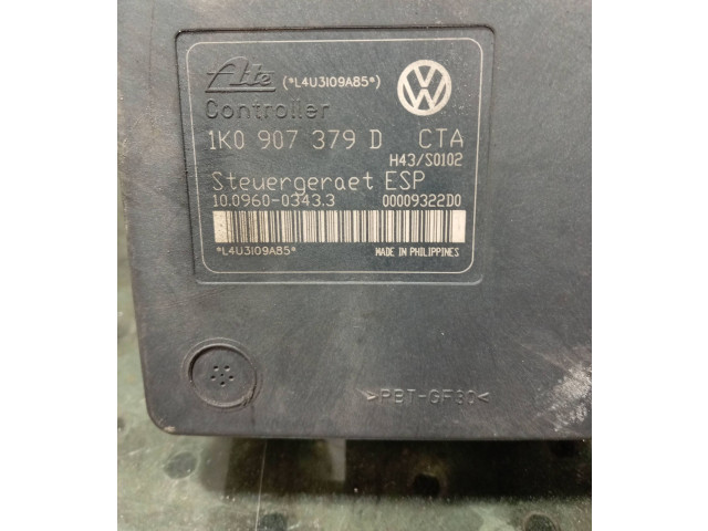 Jednotka ABS 1K0907379D, 00009322D0   Audi A6 S6 C6 4F 2007