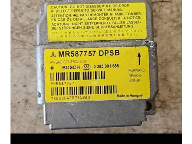 Блок управления надувных подушек MR587757, 0285001686   Mitsubishi Colt