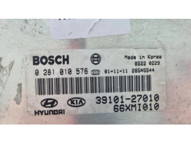 Řídící jednotka 0281010576, 3910127010   Hyundai Elantra 2002