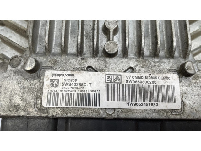 Řídící jednotka SW9660300280, HW9653451880   Citroen C2 2006