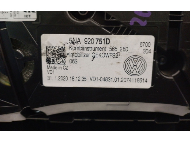 Přístrojová deska  Volkswagen Tiguan 2020 5NA920751D, A2C12961100  
