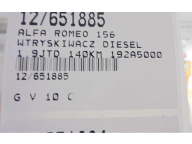 Vstřikovač 0445110002, 0445110002   Alfa Romeo 156    192A5000 