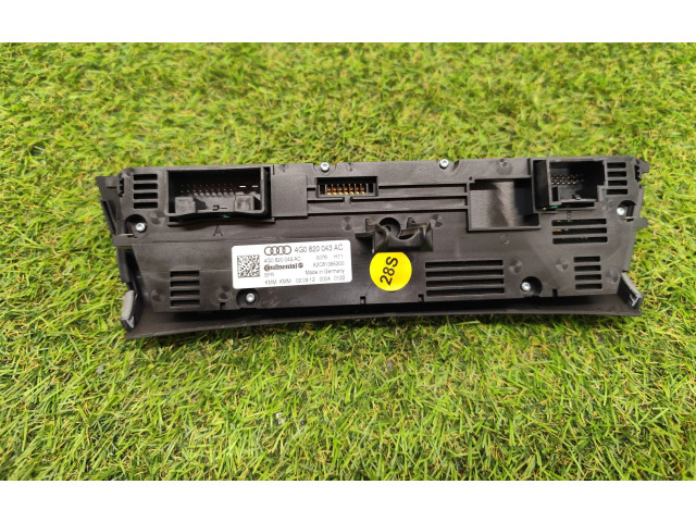 Блок управления климат-контролем 4G0820043AC, A2C81395200   Audi A6 S6 C7 4G