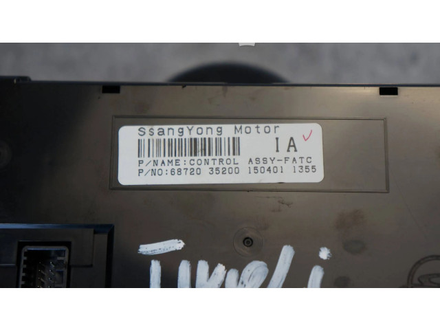 Блок управления климат-контролем 68720-35200, 6872035200   SsangYong Tivoli