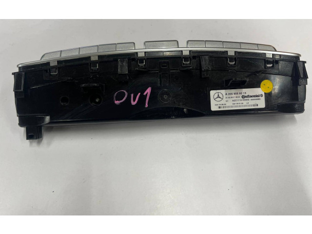 Блок управления климат-контролем A2059059213, A2059059213   Mercedes-Benz C W205