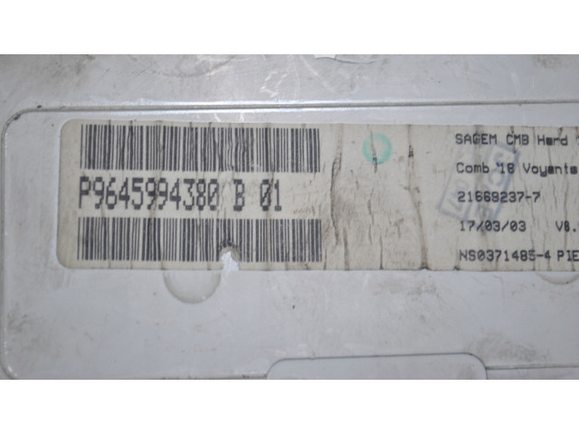 Přístrojová deska  Citroen C2 2005 P9645994380B  